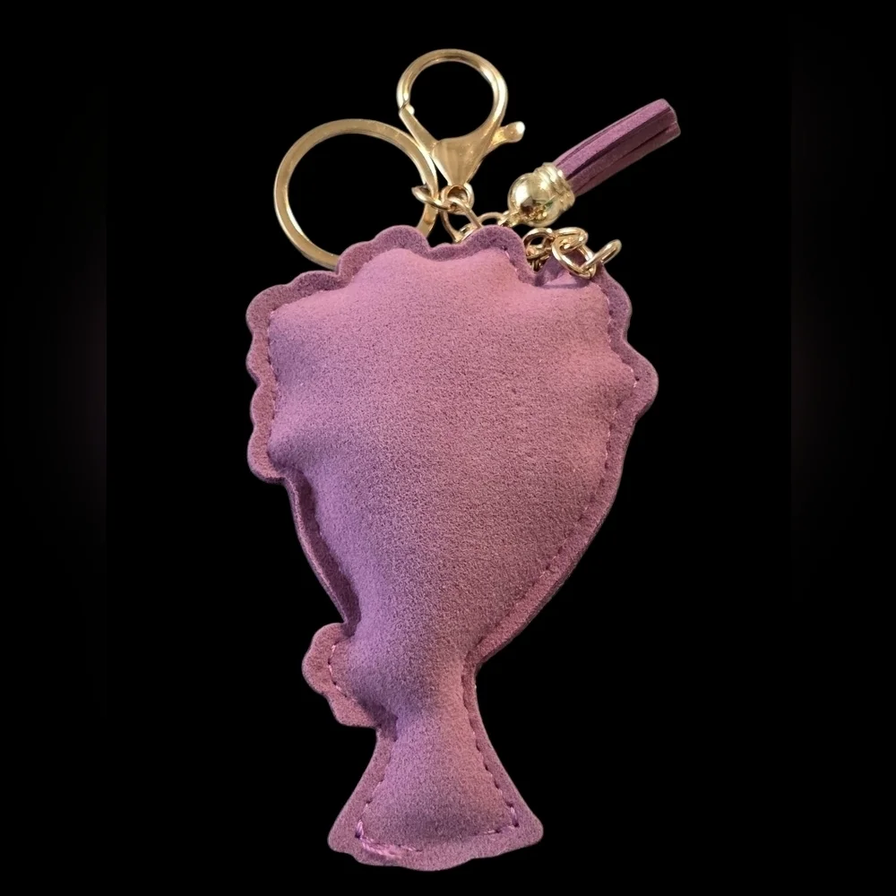 Rhinestone Flower Bouquet Bag Charm / Keychain